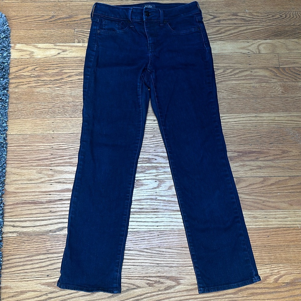 NYDJ dark wash jeans straight leg